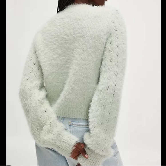 ❄️ Free People Celeste Cardigan in Seafoam - Picture 5 of 8